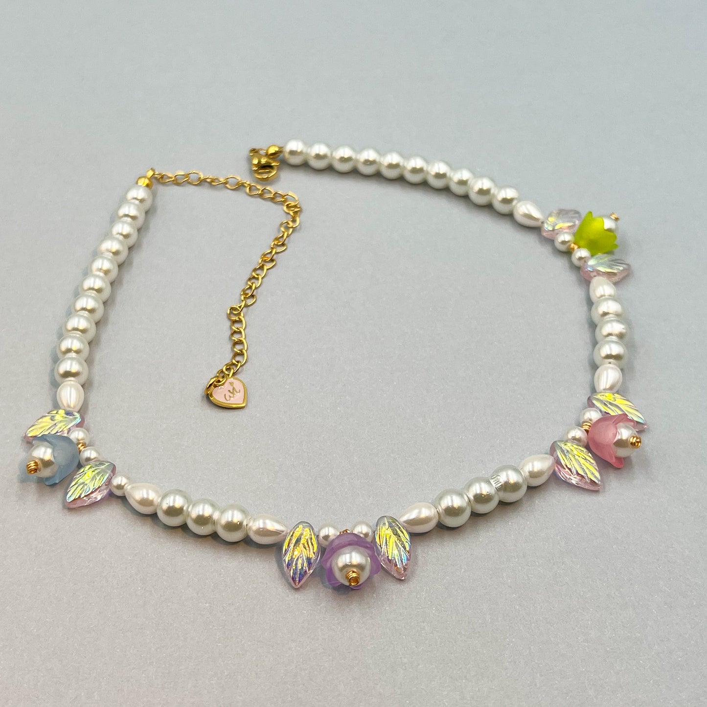 Soft Pink Garden Necklace