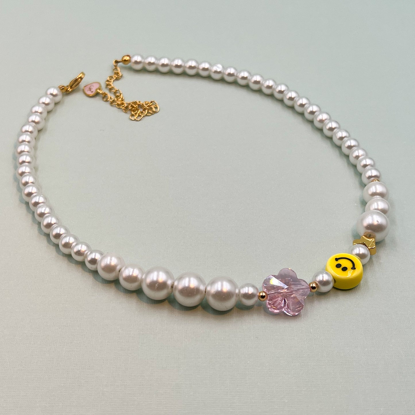 Happy Face Pearl Choker