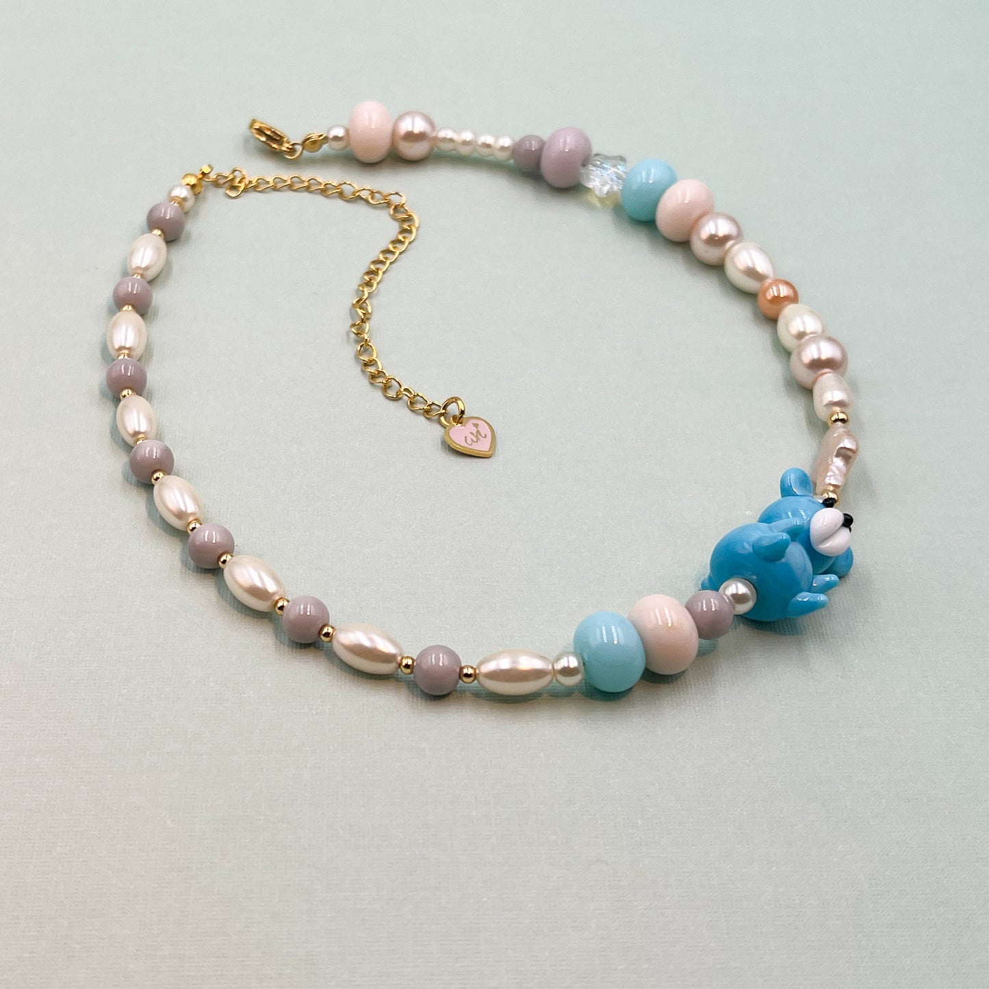 Love All Pink Pearl Necklace