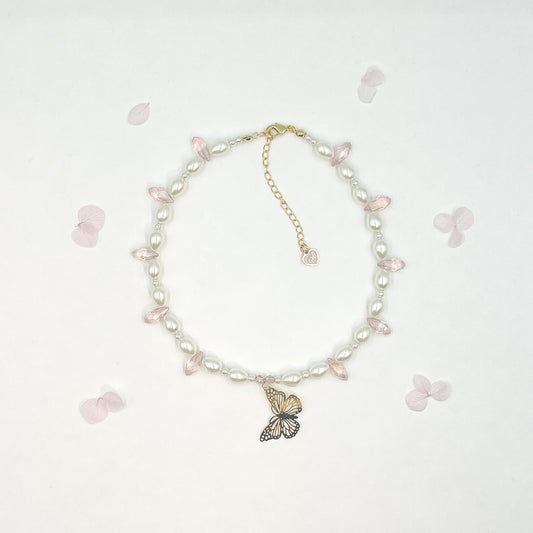 Cutie Crystal Butterfly Choker