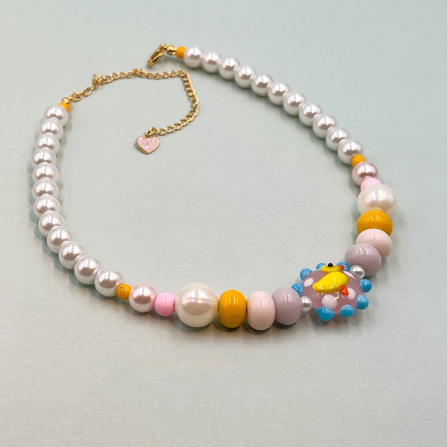 Soft Glass Ducky Pendant Choker