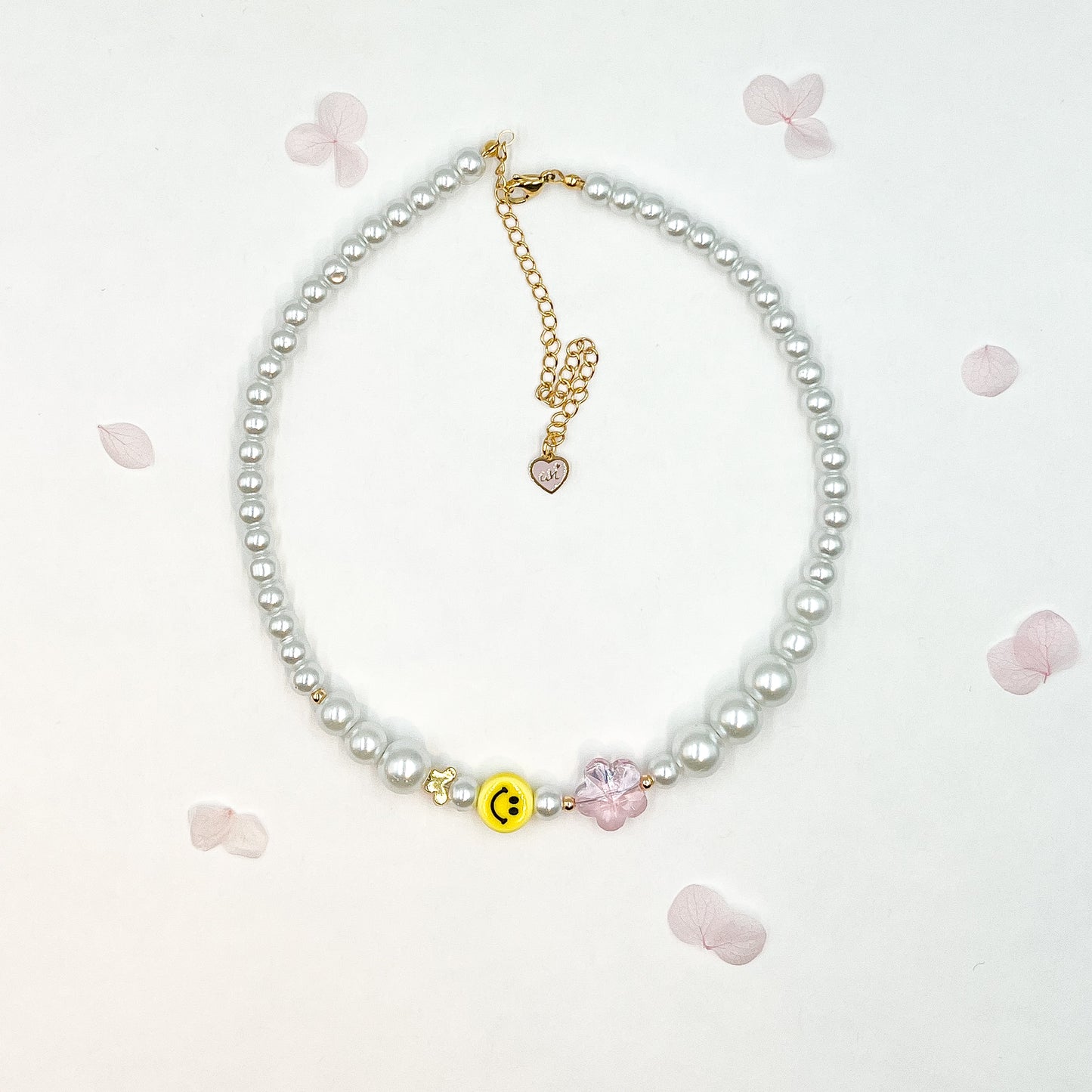 Happy Face Pearl Choker