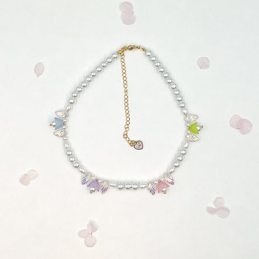 Soft Pink Garden Necklace